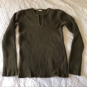Jcrew olive sweater XS